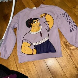 H&M Light Purple Sweatshirt with Character Design